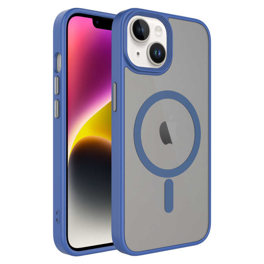 Cepax Matte Magsafe iPhone 14 Plus Mat Arka Yüzey Kablosuz Şarj Özellikli Telefon Kılıfı - 2 Cepax Matte Magsafe iPhone 14 Plus Mat Arka Yüzey Kablosuz Şarj Özellikli Telefon Kılıfı - 2